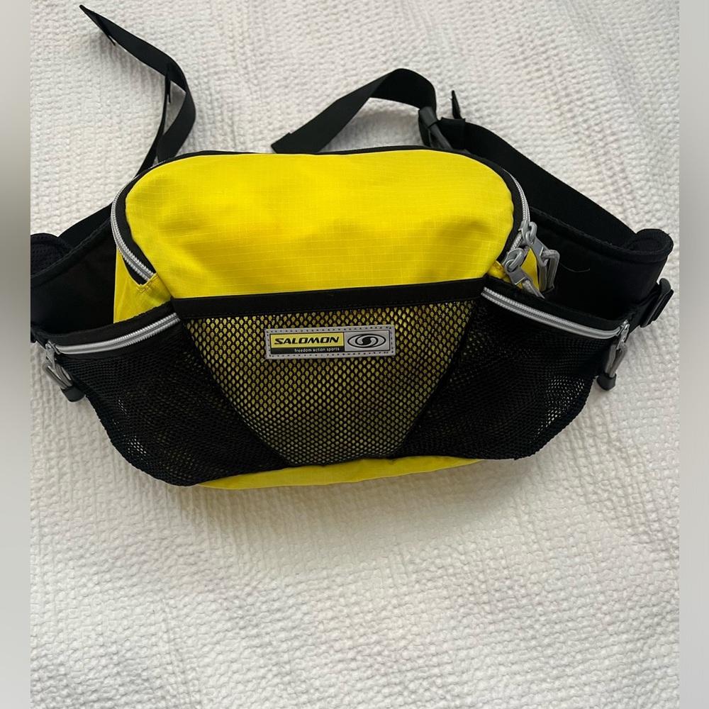 Salomon Black and Yellow Unisex Fanny Pack